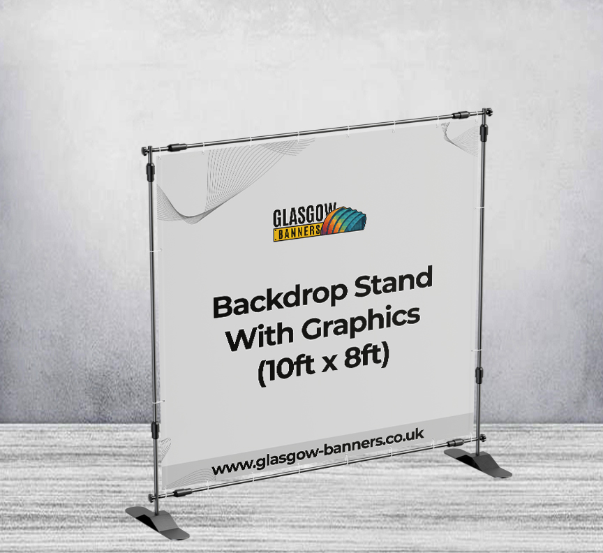 Backdrop Stand With Graphics (10ft x 8ft)