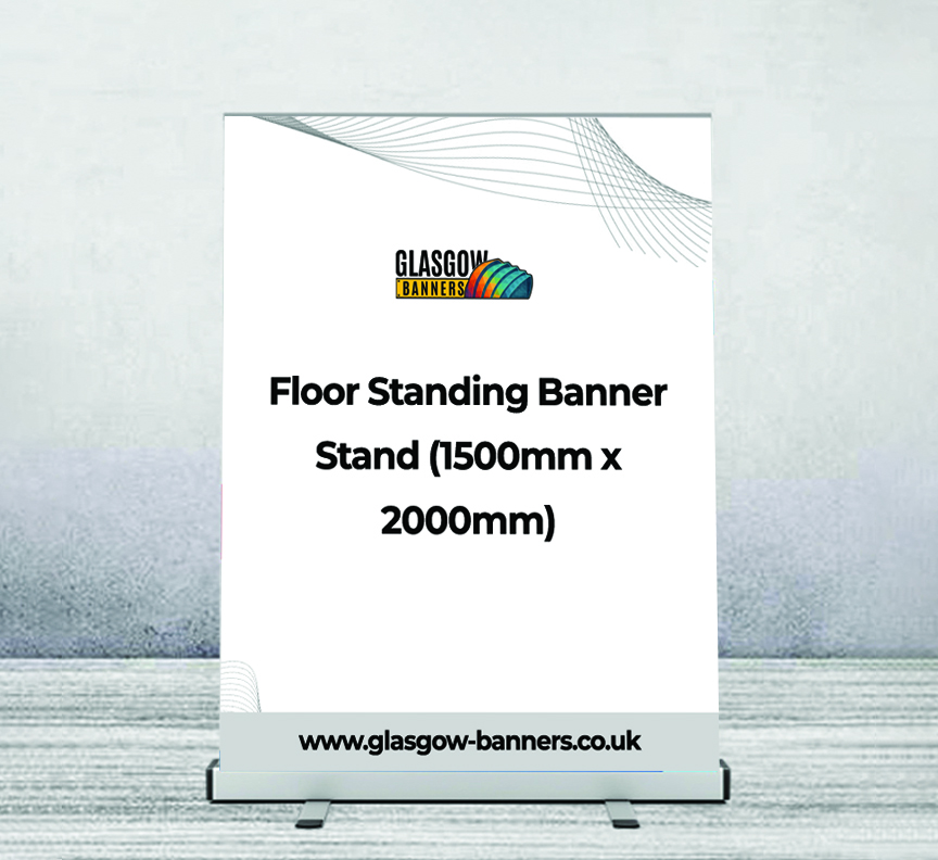 Floor Standing Banner Stand (1500mm x 2000mm)