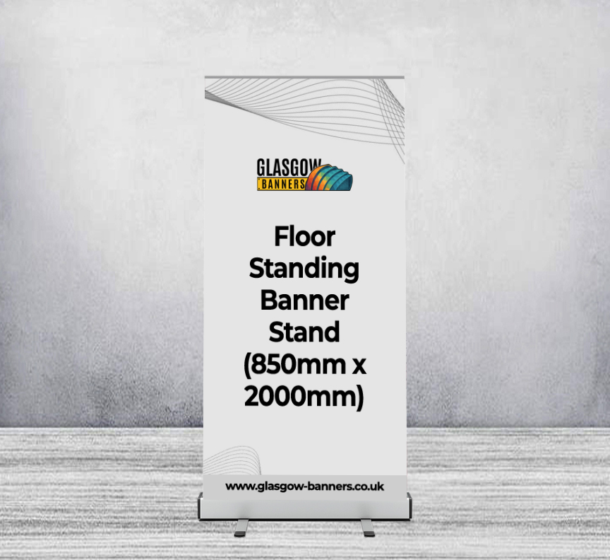 Floor Standing Banner Stand (850mm x 2000mm)