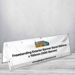 Freestanding Exterior Banner Stand 1500mm x 700mm (With Banner)