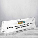 Outdoor A-Frame Banner Stand 2000mm x 1000mm (With Banner)