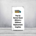 Pop Up Banner Stand 850mm x 2000mm Replacement Graphics