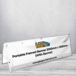 Portable Framed Banner 2000mm x 1000mm (With Banner)