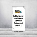 Pull Up Banner Stand 850mm x 2000mm Replacement Graphics