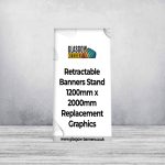 Retractable Banners Stand 1200mm x 2000mm Replacement Graphics