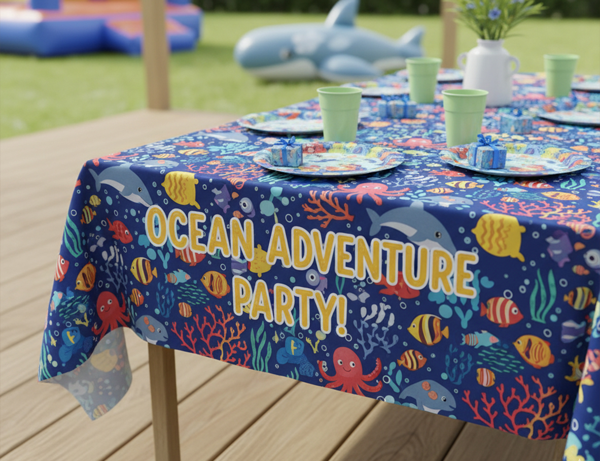 Custom Printed Children’s Party Tablecloths & Covers