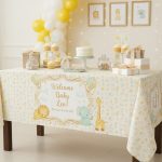 Personalised Printed Christening & Baby Shower Tablecloths & Covers