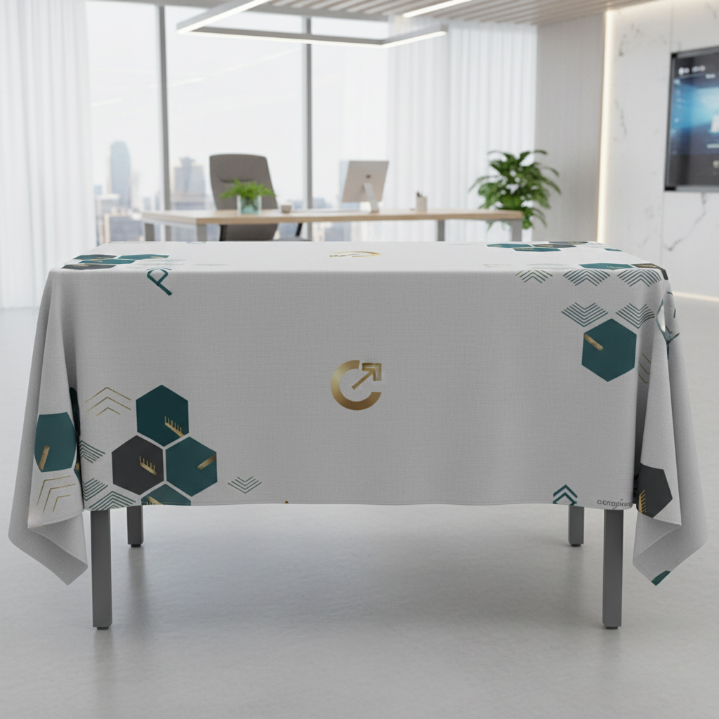 Personalised Printed Corporate Office Tablecloths & Covers
