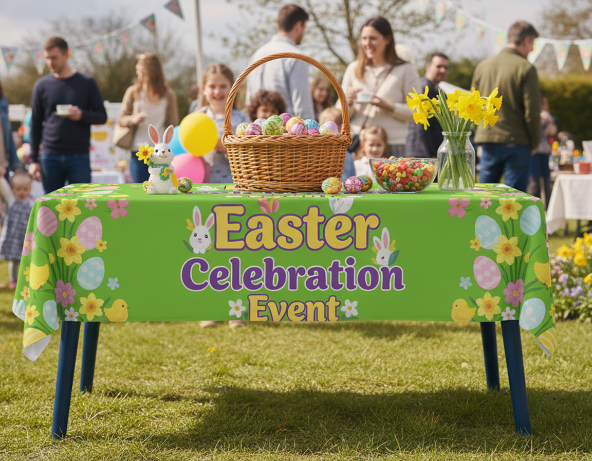 Custom Printed Religious Celebration Tablecloths & Covers