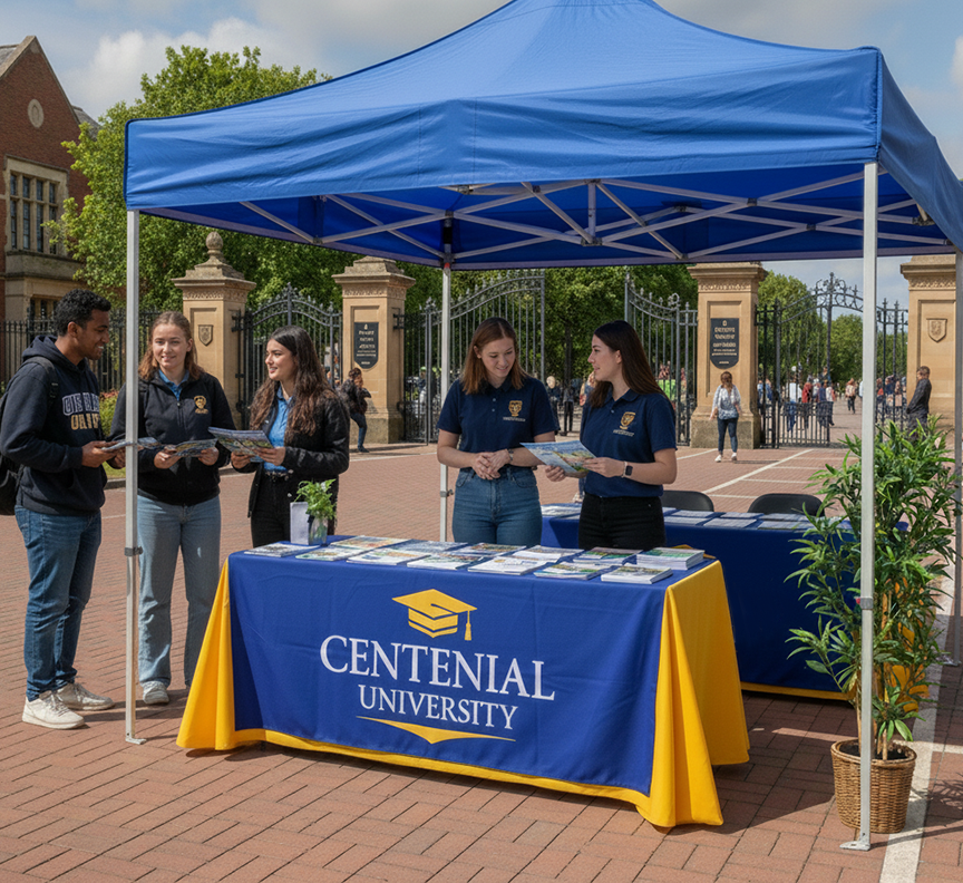 Custom Printed University & College Tablecloths & Covers