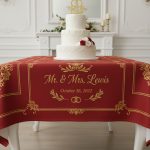 Personalised Printed Wedding Tablecloths & Covers